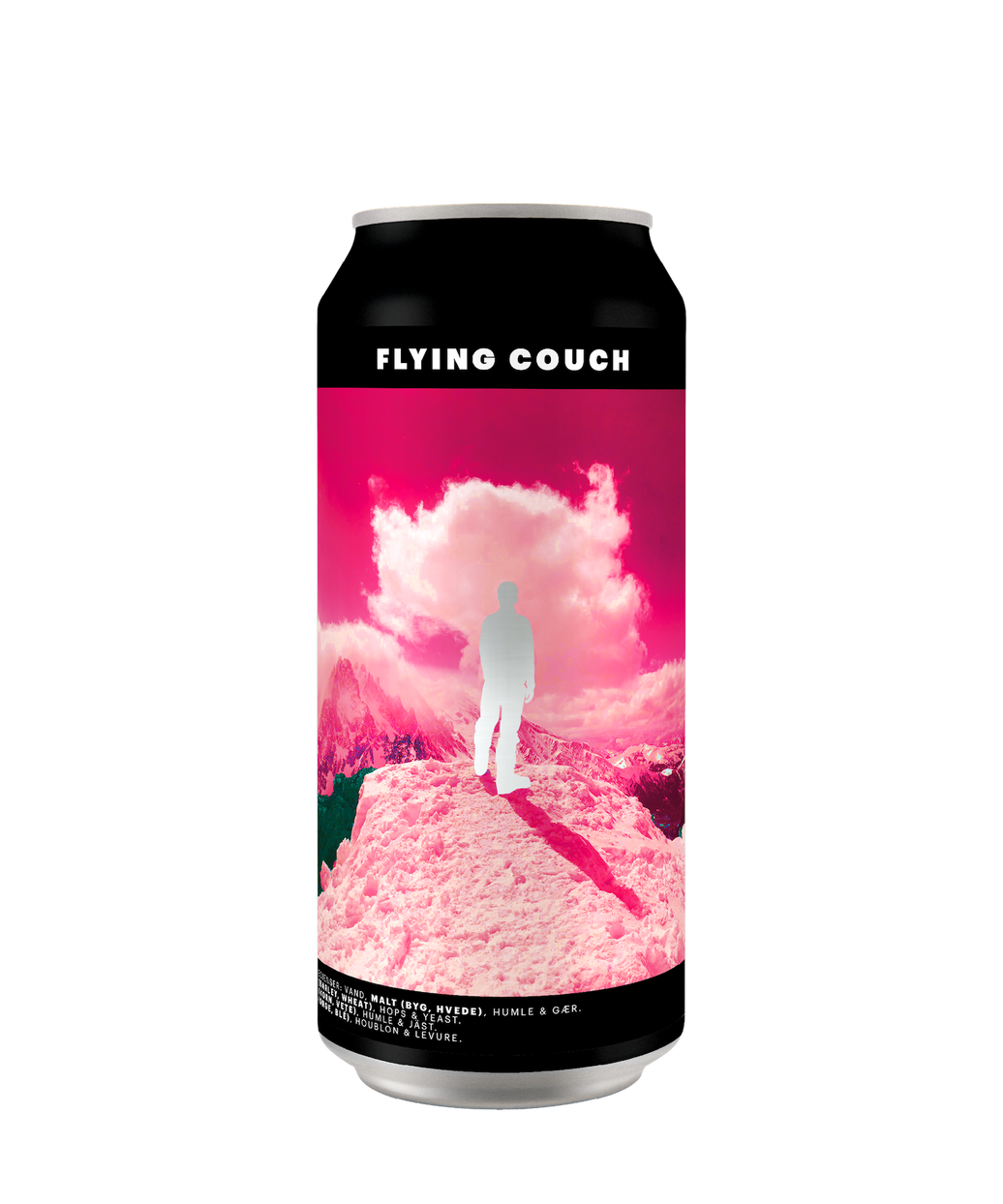 Lad Os Alle Hvede, hvedeøl tysk inspireret Hefeweizen i 44 cl dåse Flying Couch mikrobryggeri i København Nordvest.