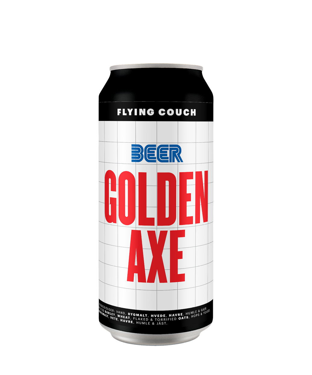 Golden Axe er en juicy og fyldig New England IPA brygget med Citra og Motueka – craft beer fra Flying Couch i 44cl dåse.