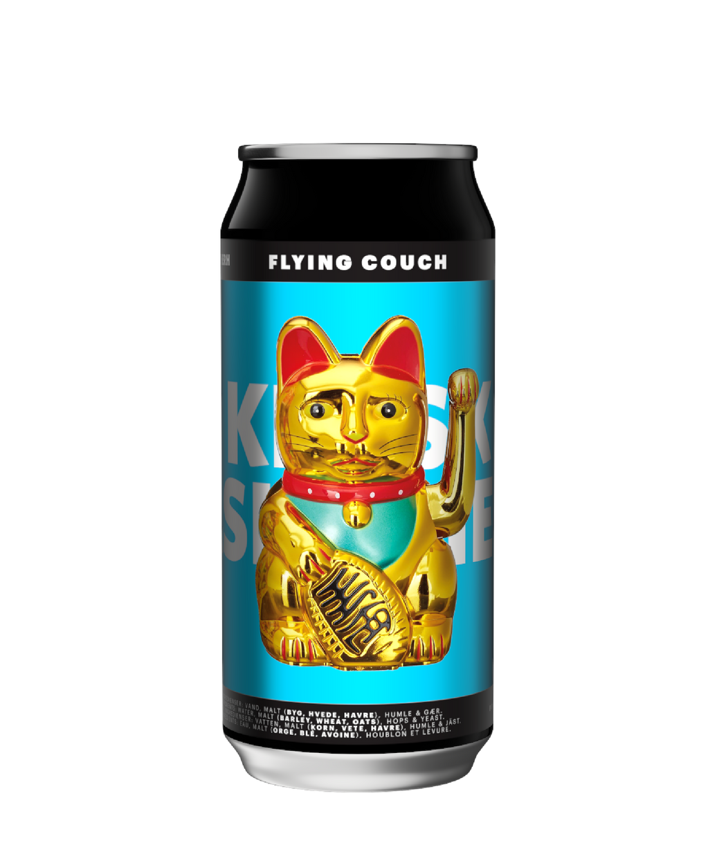 Kiosk Bashkherh er en frugtig og let hazy New England IPA – craft beer fra Flying Couch i 44cl dåse.