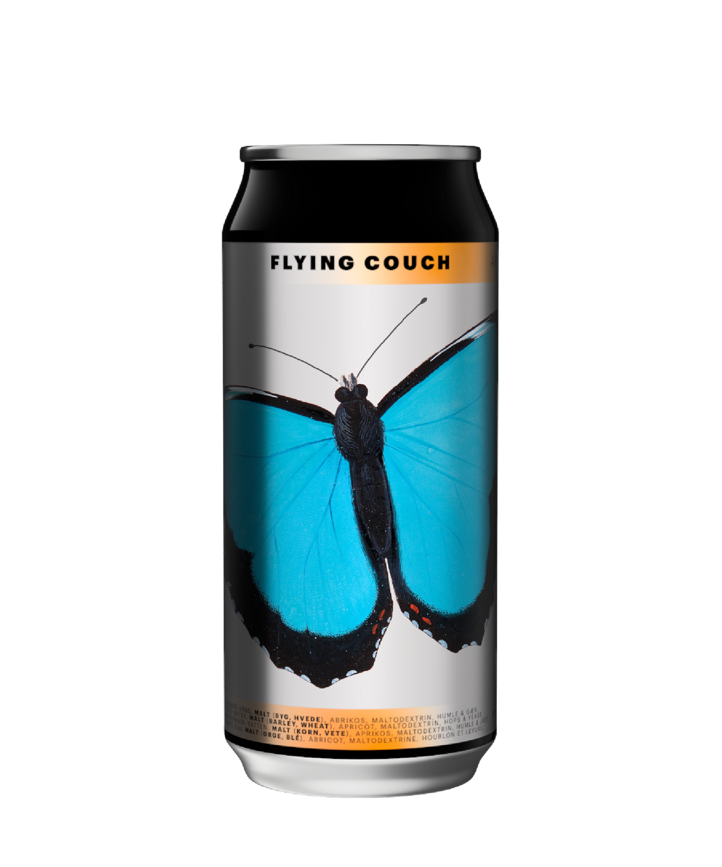 Absurt er en frugtig og rund abrikos sour - craft beer fra Flying Couch i 44cl dåse