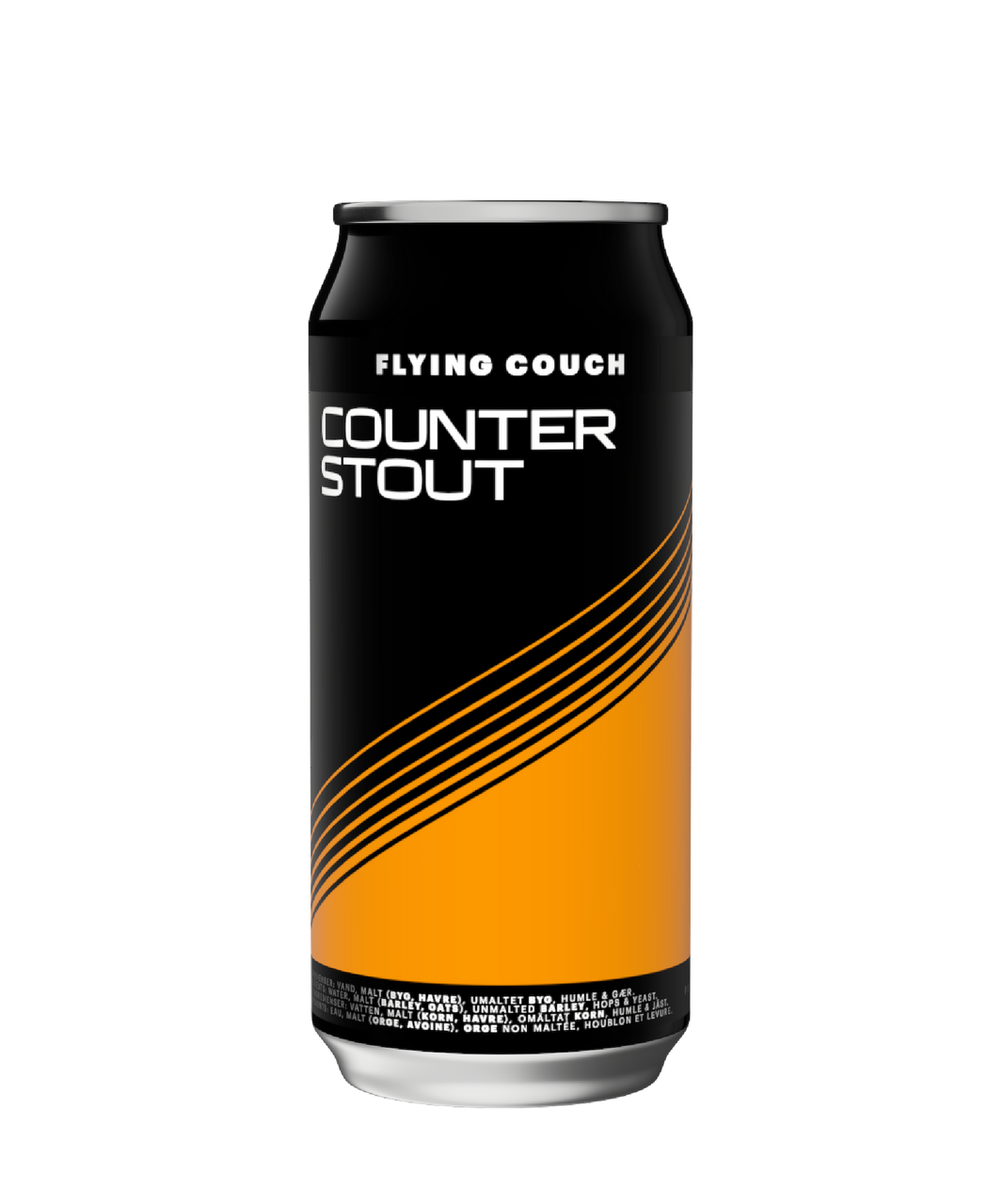 Counter Stout er en klassisk dry stout – craft beer fra Flying Couch i 44cl dåse.