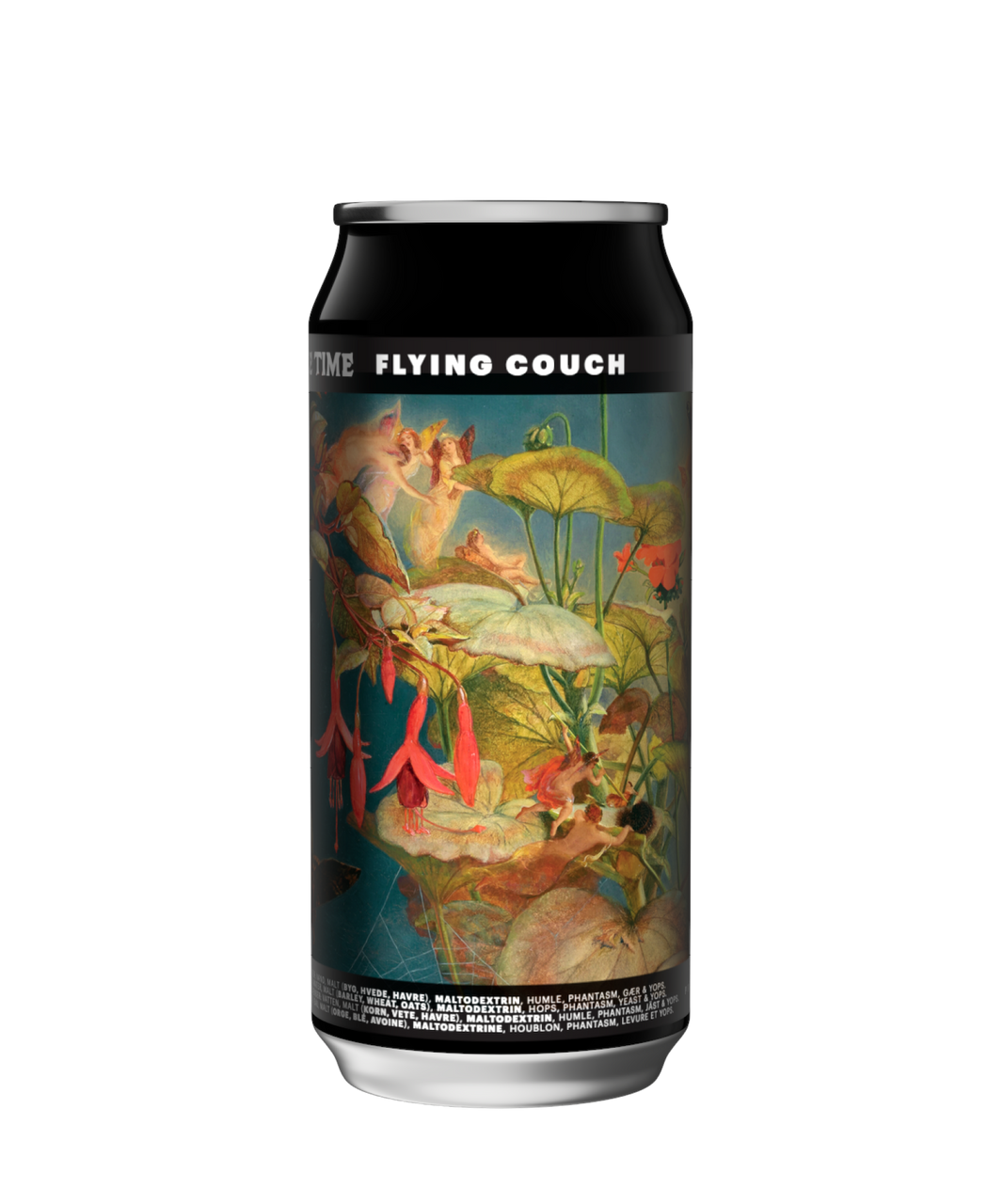 Aleventure Time er en fyldig og hazy New England IPA – craft beer fra Flying Couch i 44cl dåse.