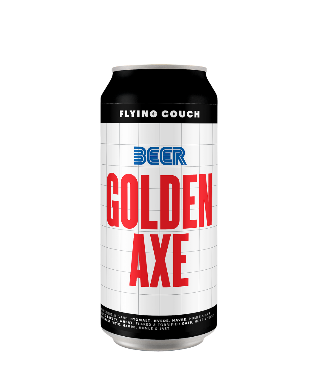 Golden Axe er en juicy og fyldig New England IPA brygget med Citra og Motueka – craft beer fra Flying Couch i 44cl dåse.