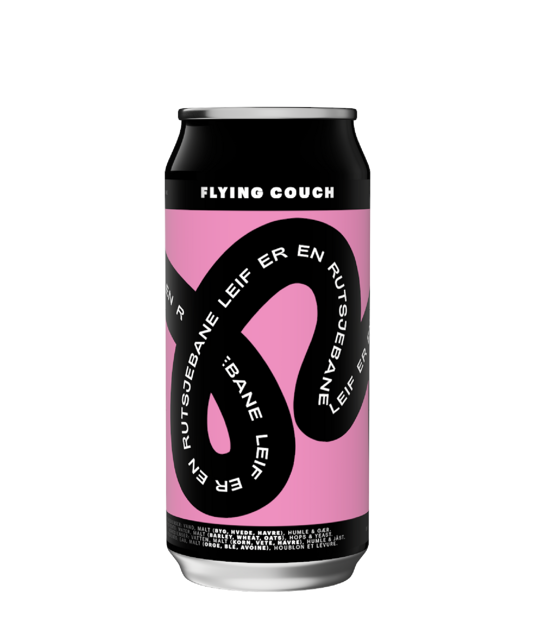 Leif Er En Rutsjebane er en let, livlig og humlefrisk Session New England IPA brygget med Pacifica, Wakatu, Eclipse & Peacharine – craft beer fra Flying Couch i 44cl dåse.