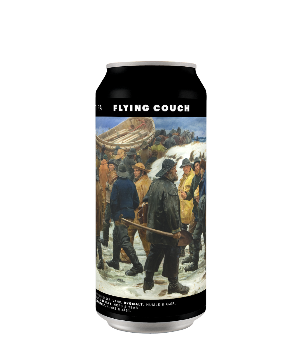 Nordvestkyst er en klar og kontant West Coast IPA brygget med columbus, pacifica, motueka og comet - craft beer fra Flying Couch i 44cl dåse.